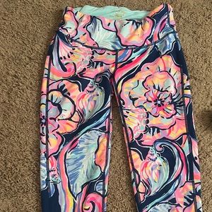 Lilly Pulitzer Cropped Ruffle Hem Lux Leggings